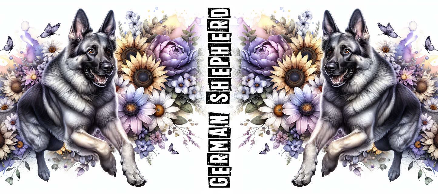 Dog Breed Floral Mug
