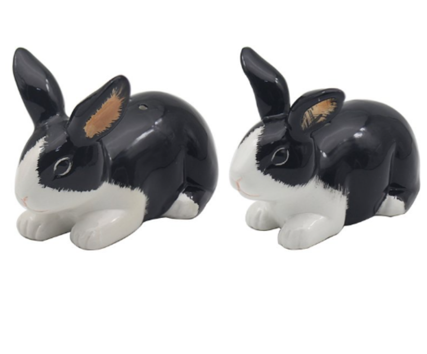 Rabbits design ceramic Salt & Pepper cruet set