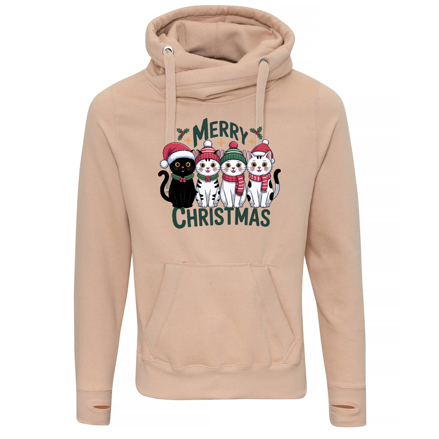 Merry Christmas Cats Hoodie
