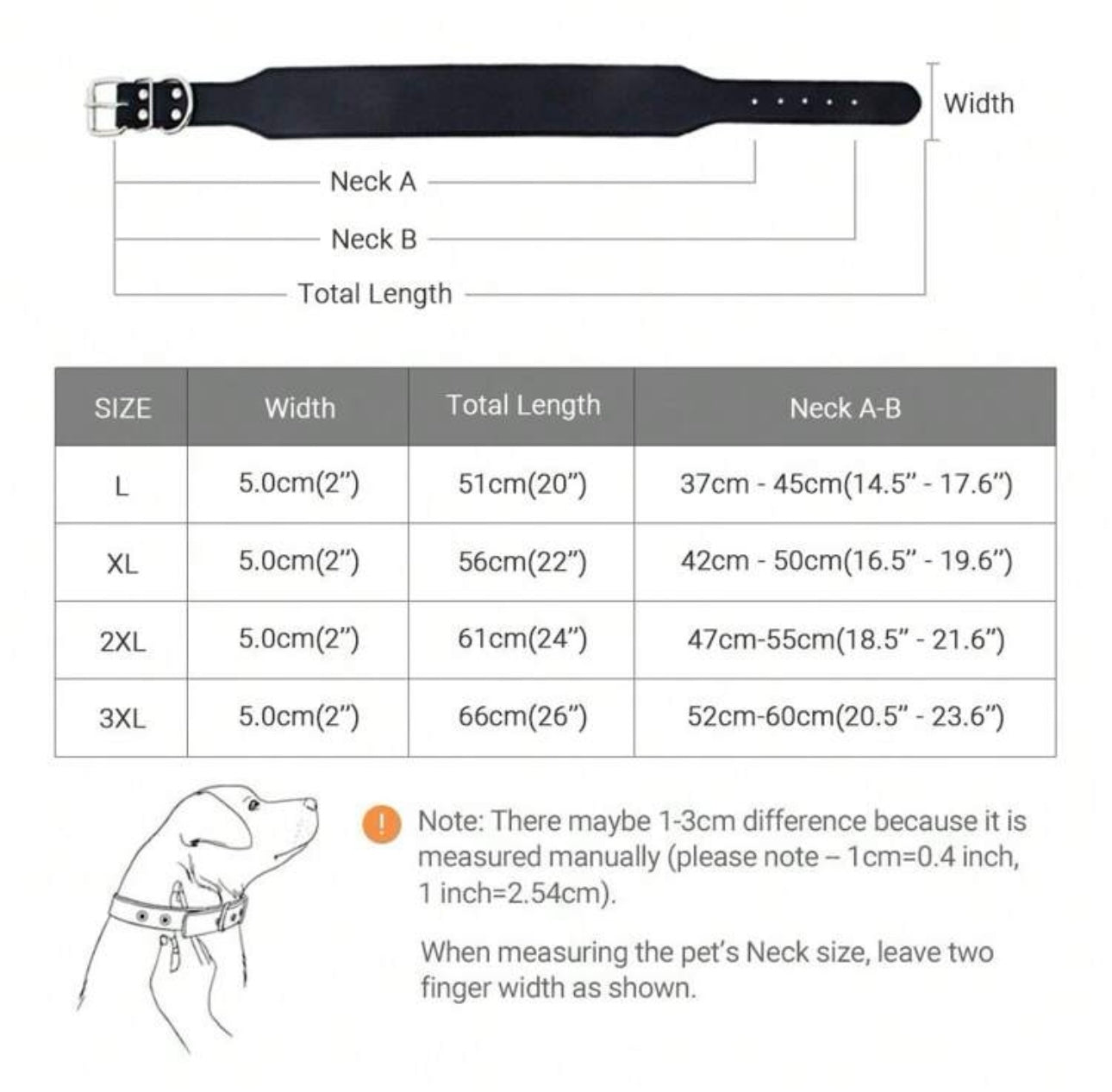 Faux Leather Pet Collar