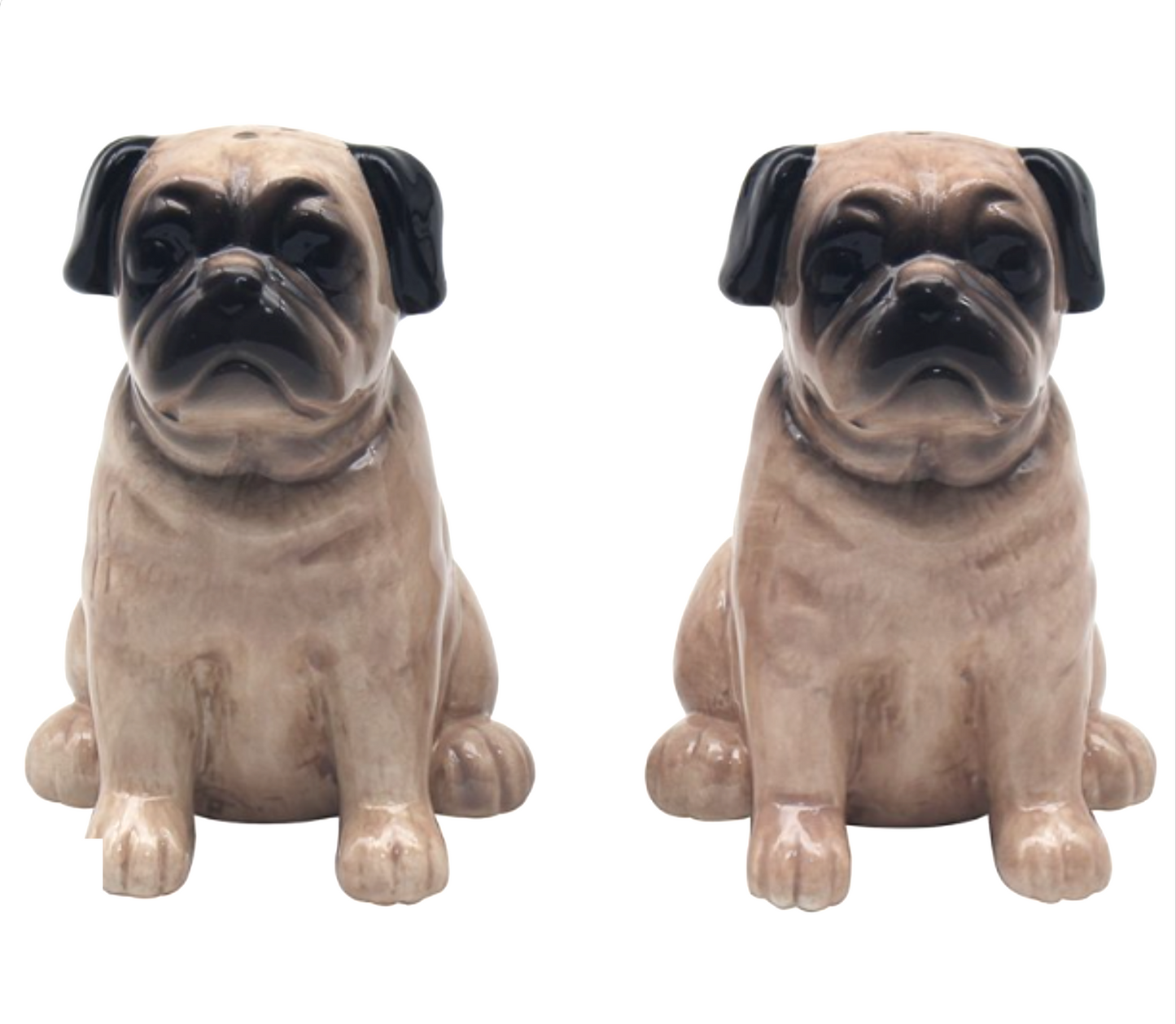 Pug design ceramic Salt & Pepper set