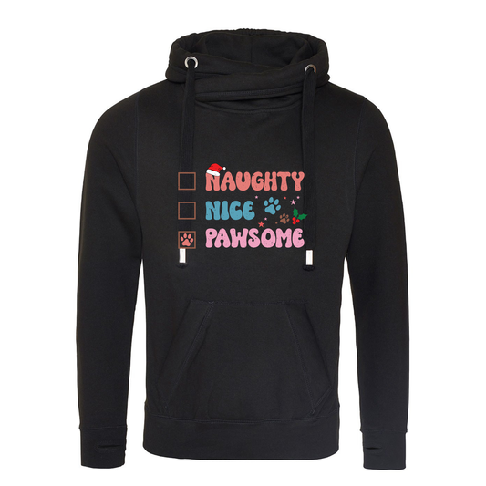 Naughty, Nice, Pawsome Checklist Hoodie