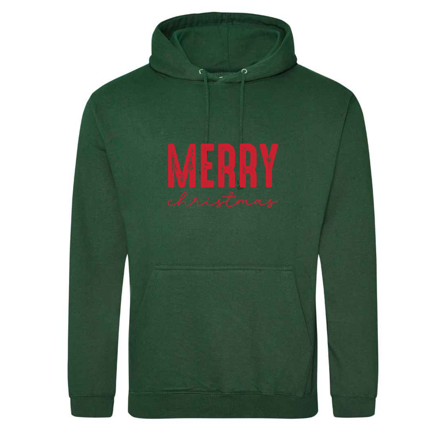 Merry Christmas Green Hoodie