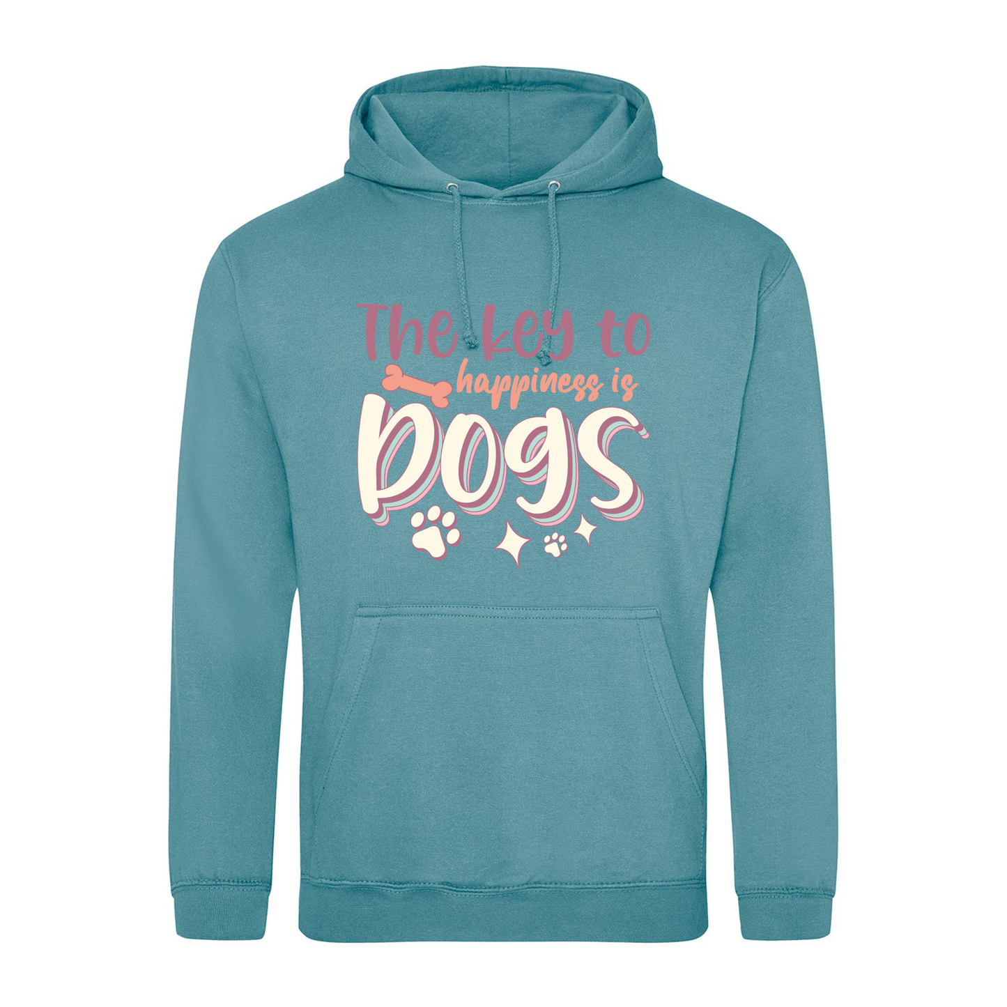 The Key to Happiness is Dogs Hoodie - Made to Order