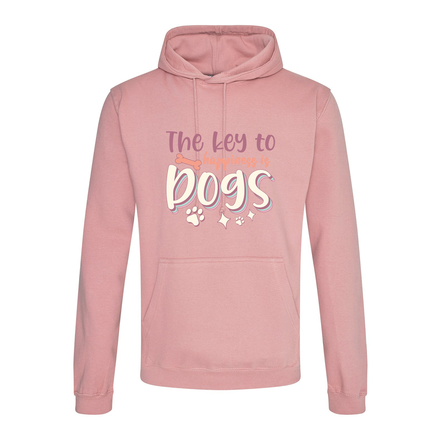 The Key to Happiness is Dogs Hoodie - Made to Order