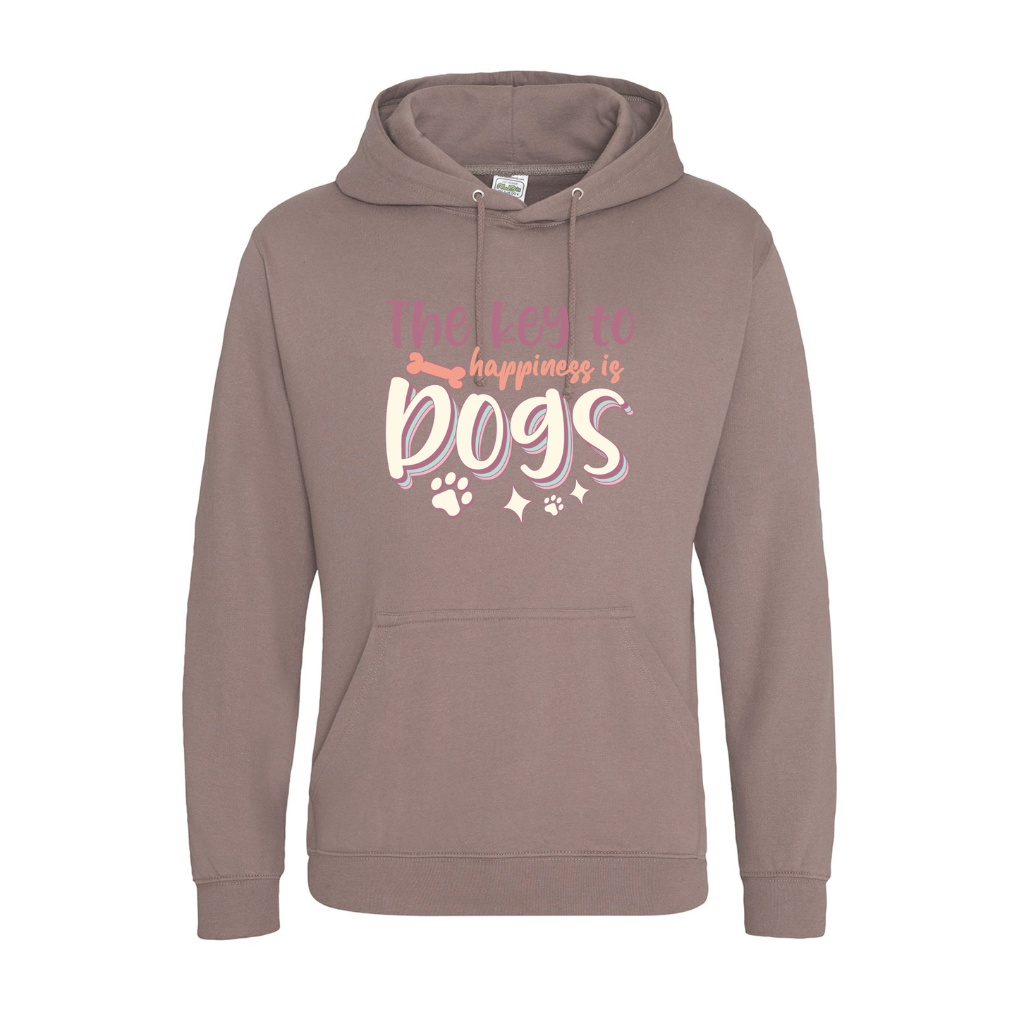 The Key to Happiness is Dogs Hoodie - Made to Order