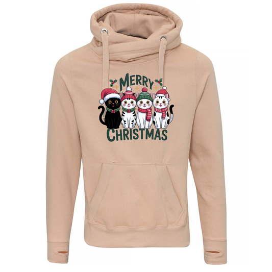 Merry Christmas Cats Hoodie