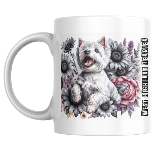 Dog Breed Floral Mug